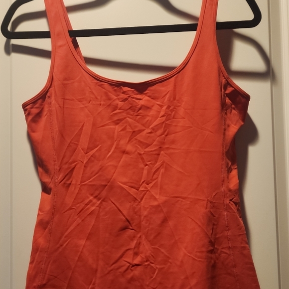 Lululemon Athletica Fitted Orange Tank Top - Picture 2 of 4